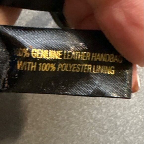 Etienne Aigner Black Leather Shoulder Bag Multiple Compartments Top Zipper - Picture 9 of 10